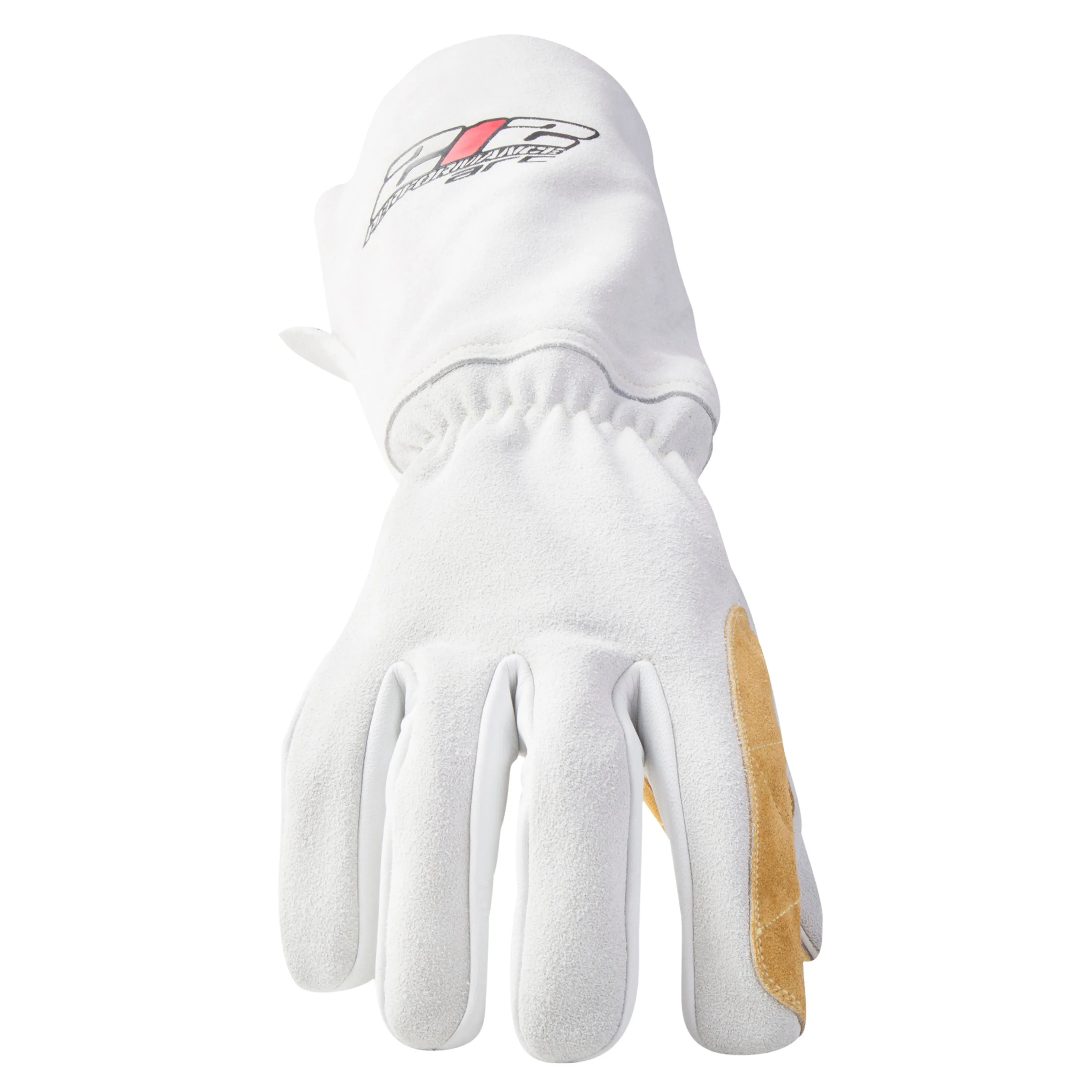 ARC Premium Stick Welding Gloves in White and Tan