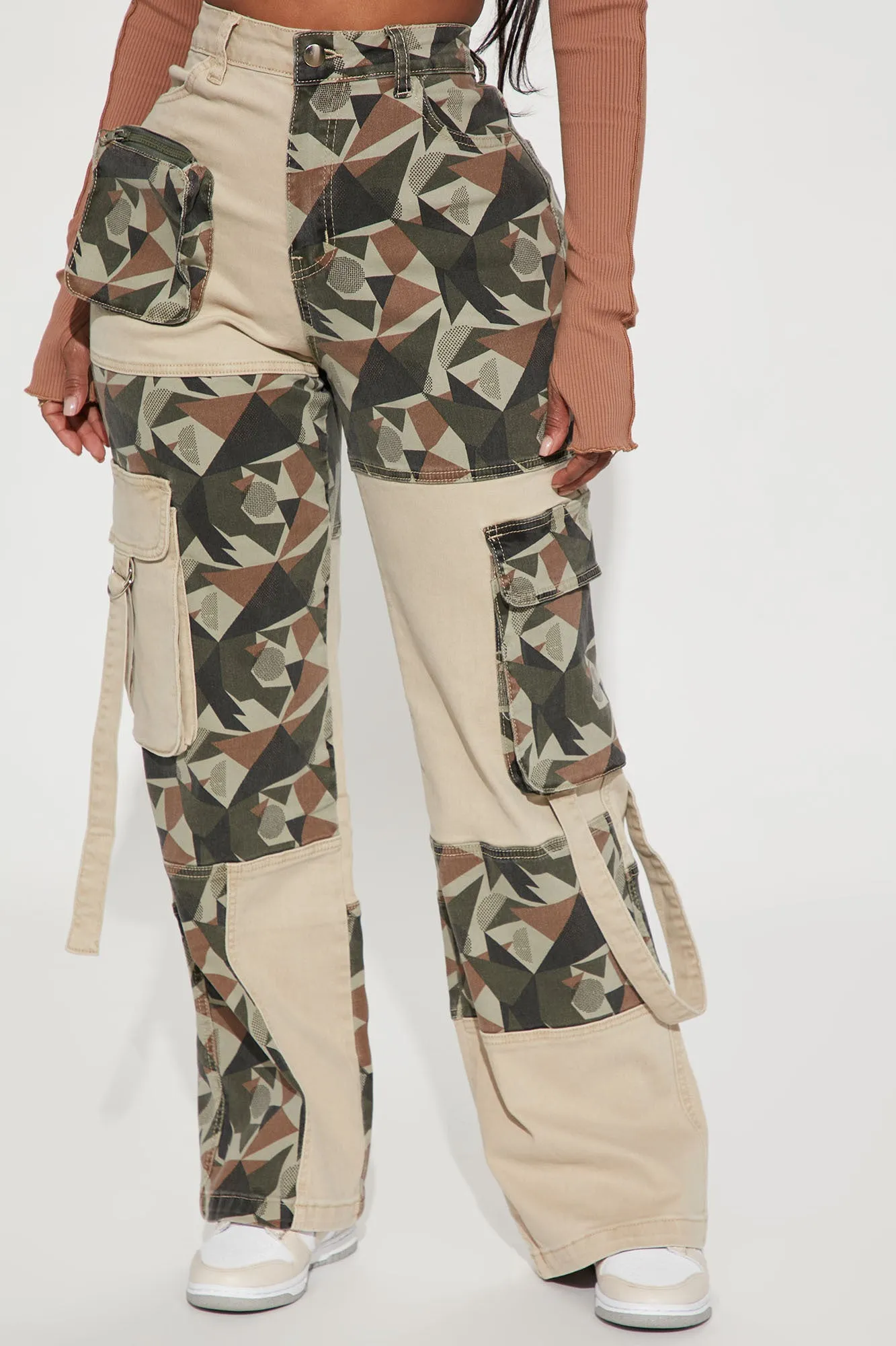 August Camo Cargo Pant - Olive/combo