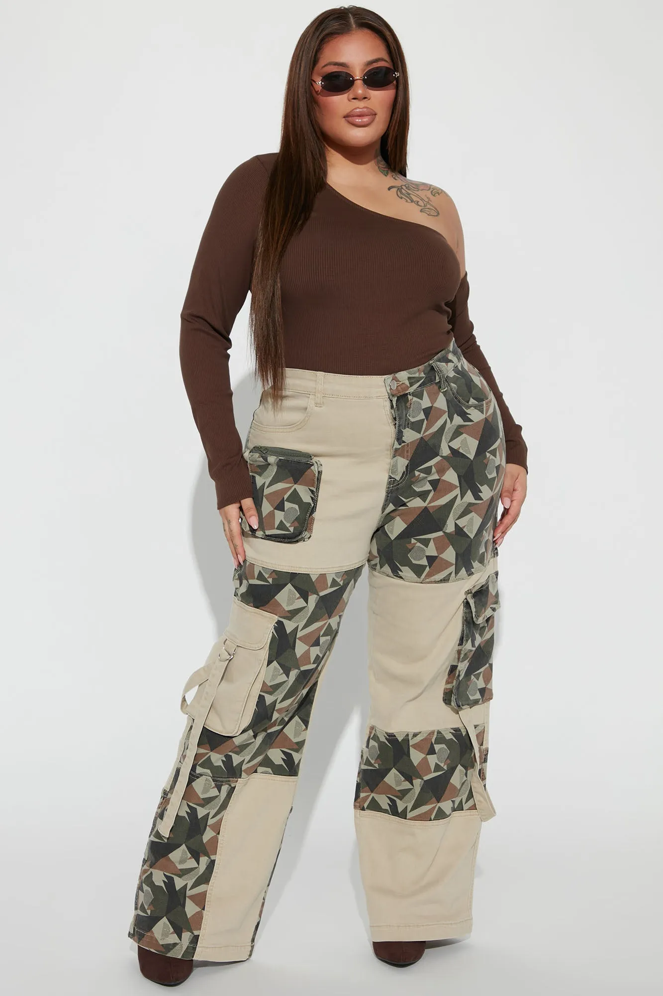 August Camo Cargo Pant - Olive/combo