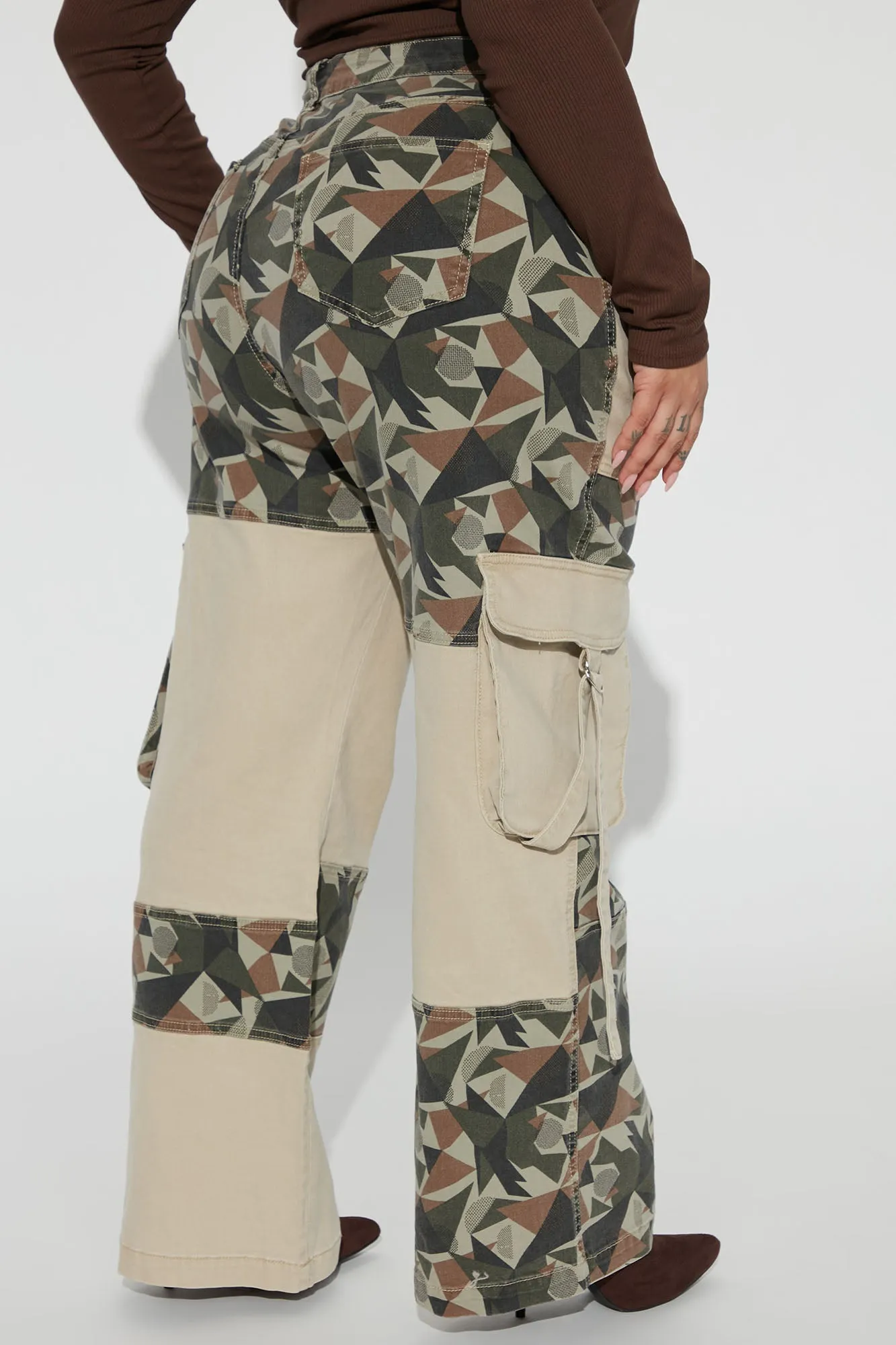 August Camo Cargo Pant - Olive/combo