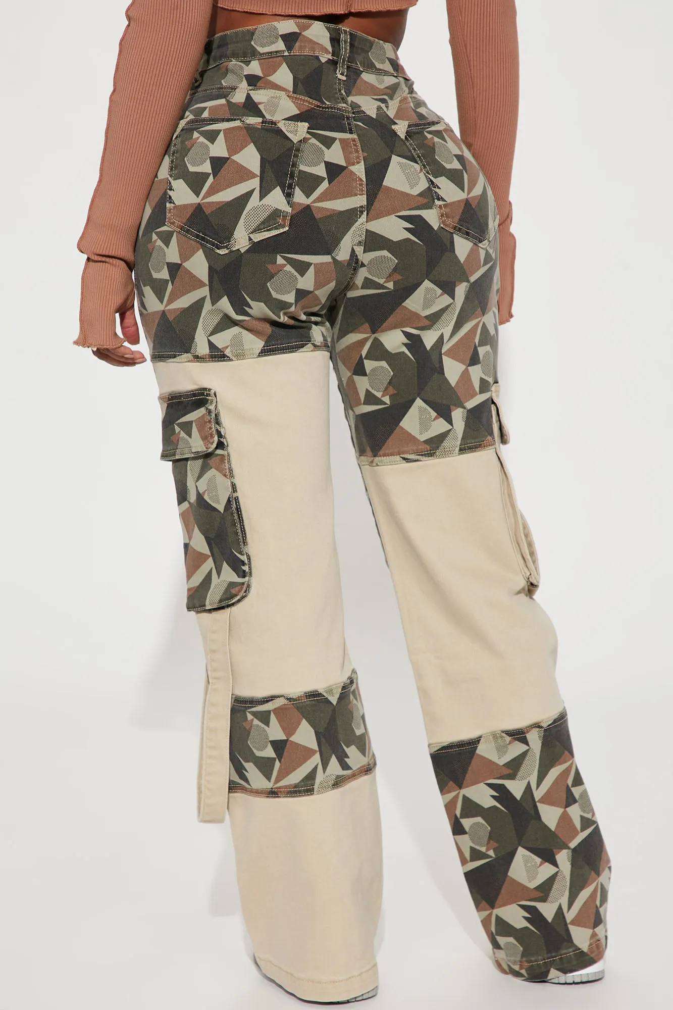 August Camo Cargo Pant - Olive/combo