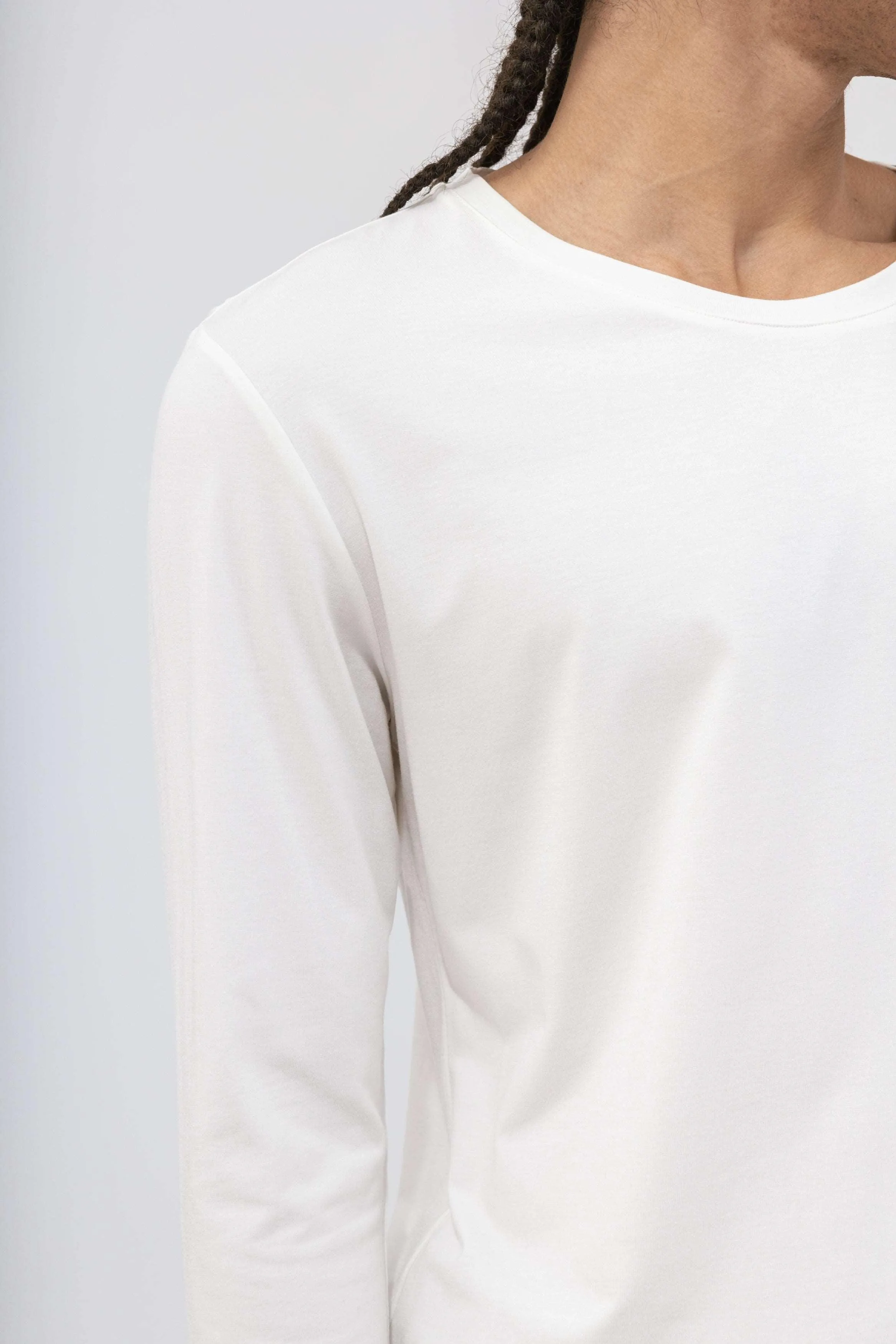 Bamboo Contrast Piping Long Sleeve Tee