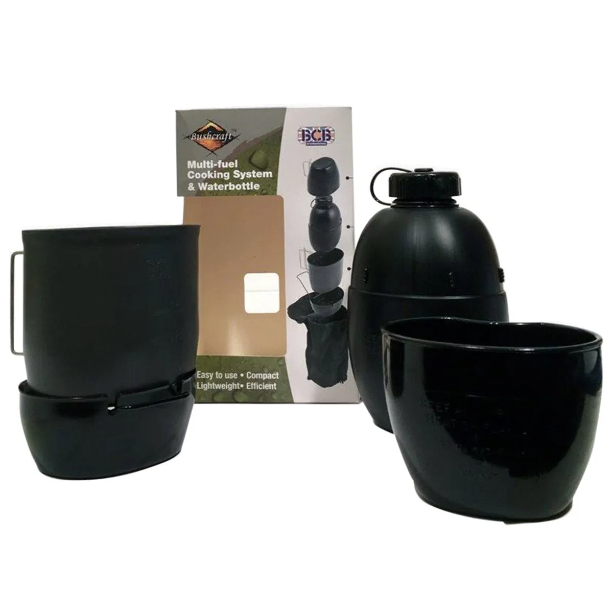 BCB 5-Piece Multi-Fuel Cooking System Black