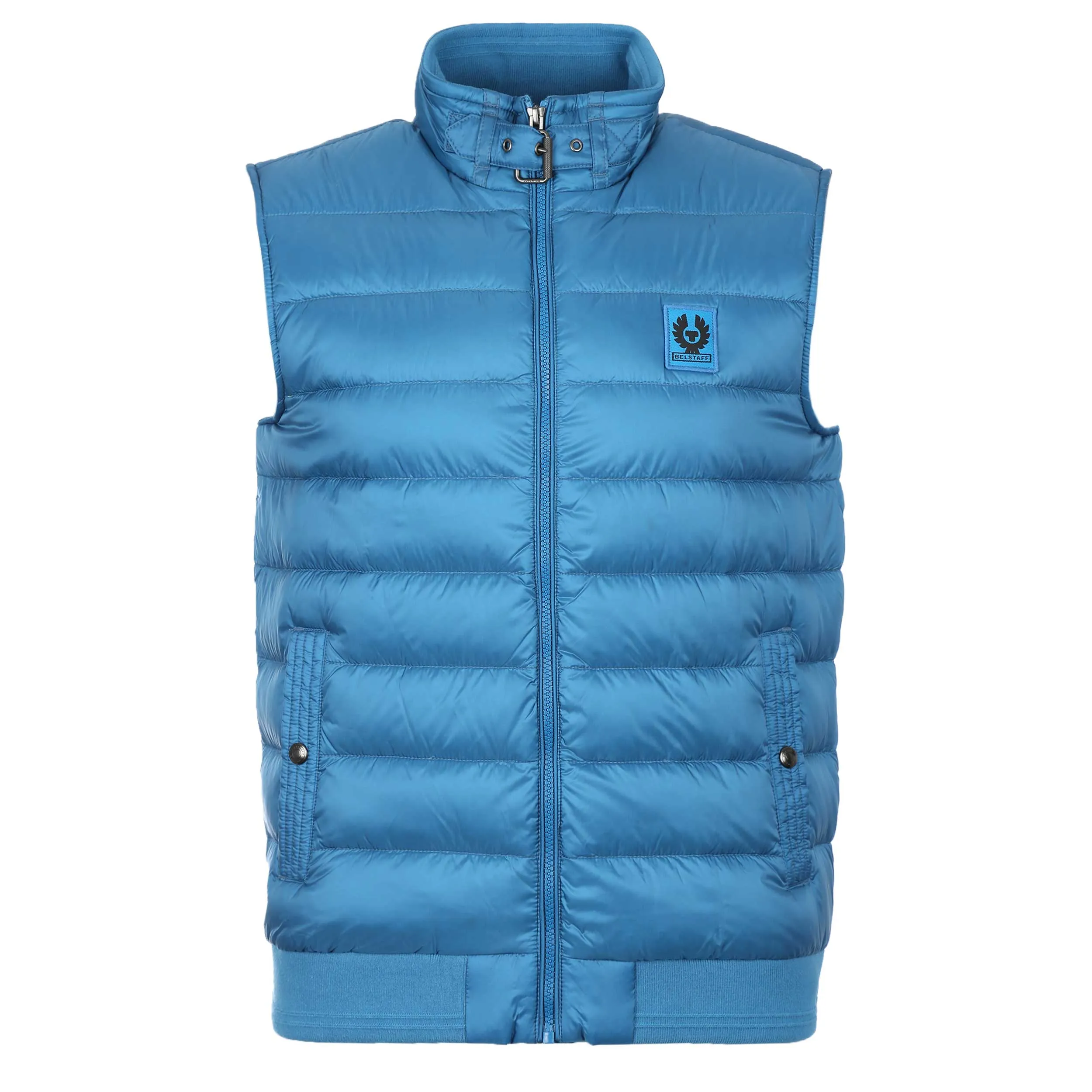 **Belstaff Horizon Blue Tonal Circuit Gilet - Stylish Lightweight Vest for Men**