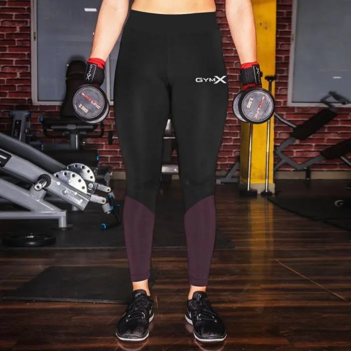 Black Sangria Combo Leggings - Essential Series- Sale