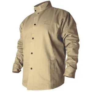 Black Stallion FR Welding Jacket, Khaki - BXTN9C