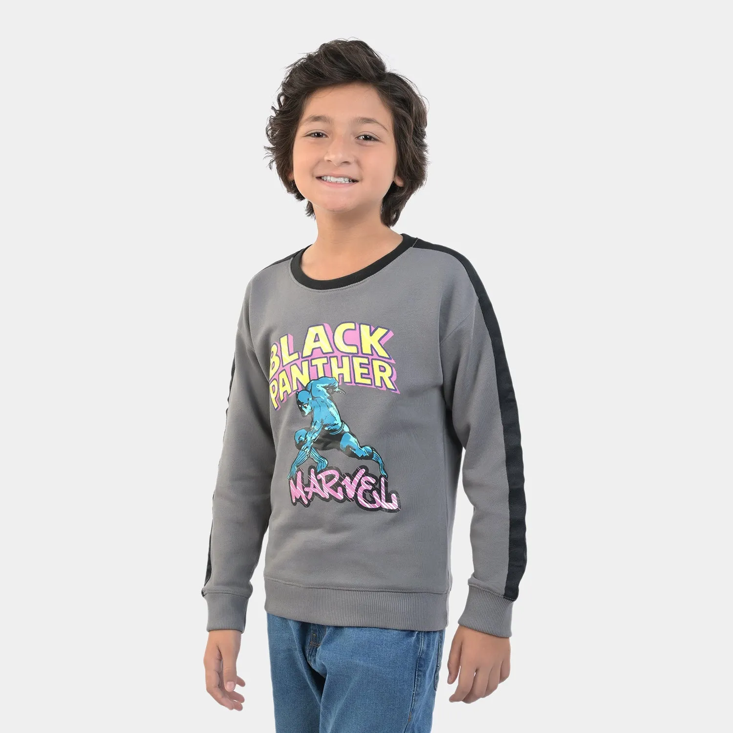 Boys Fleece Sweatshirt Character -GREY