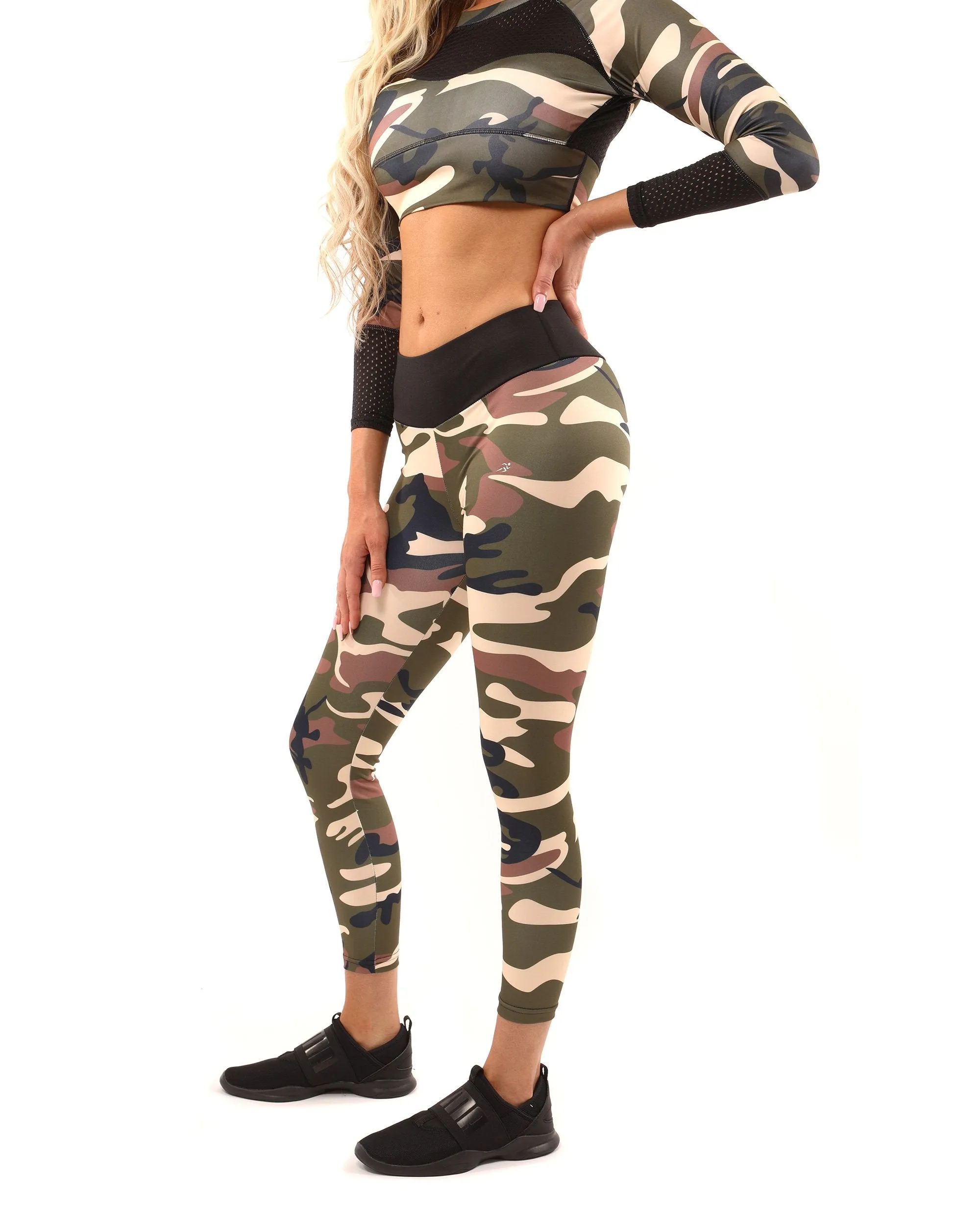 Brown/Green Virginia Camouflage Leggings