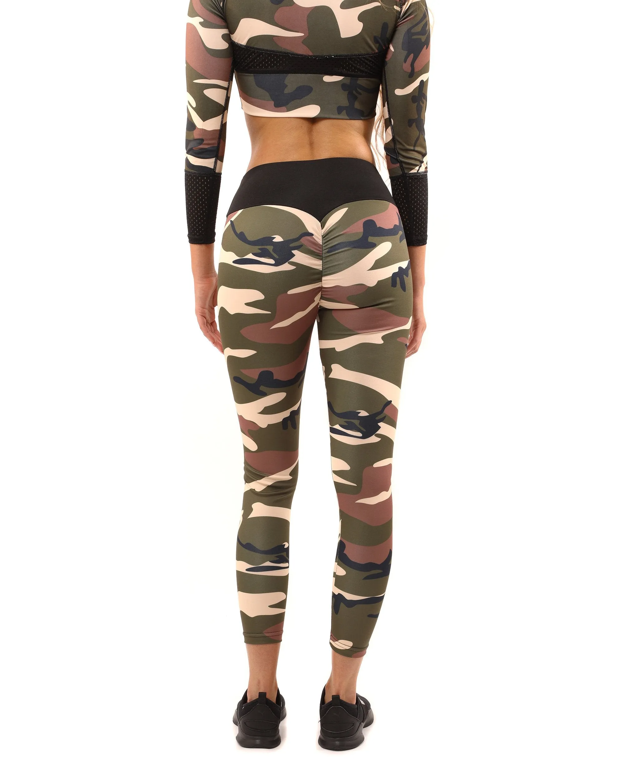 Brown/Green Virginia Camouflage Leggings