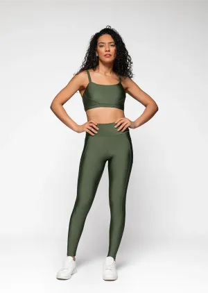 Canvas Legging with Pockets - Military Green