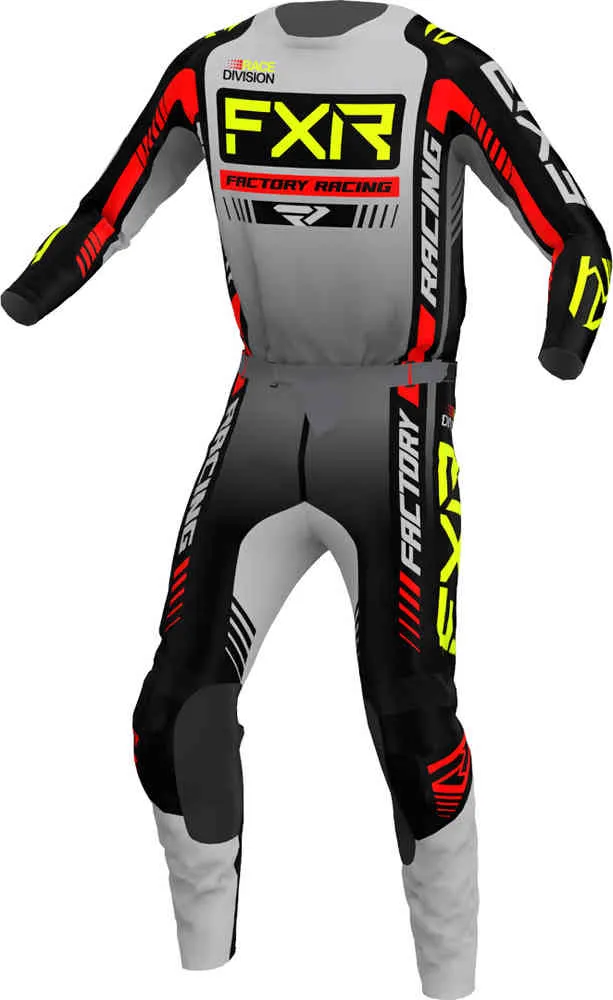 Clutch Pro 2023 FXR Motocross Jersey, Grey/Black/Red