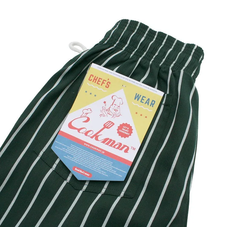 Cookman Chef Pants - Stripe : Dark Green