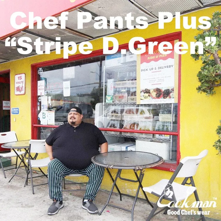 Cookman Chef Pants - Stripe : Dark Green