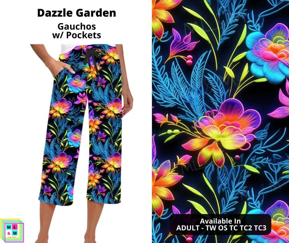 Dazzle Garden Capri Gauchos by ML&M