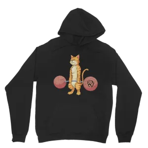 Deadlifting Ginger Cat Hoodie