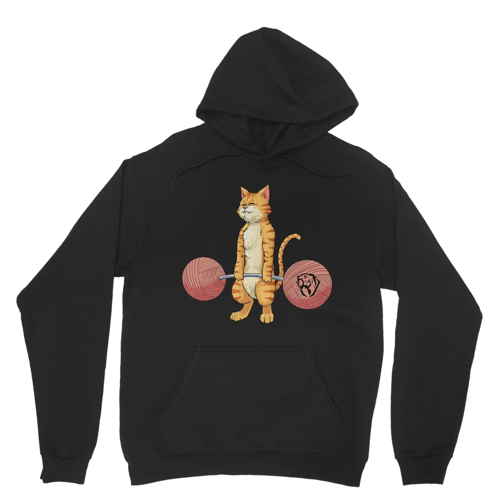 Deadlifting Ginger Cat Hoodie