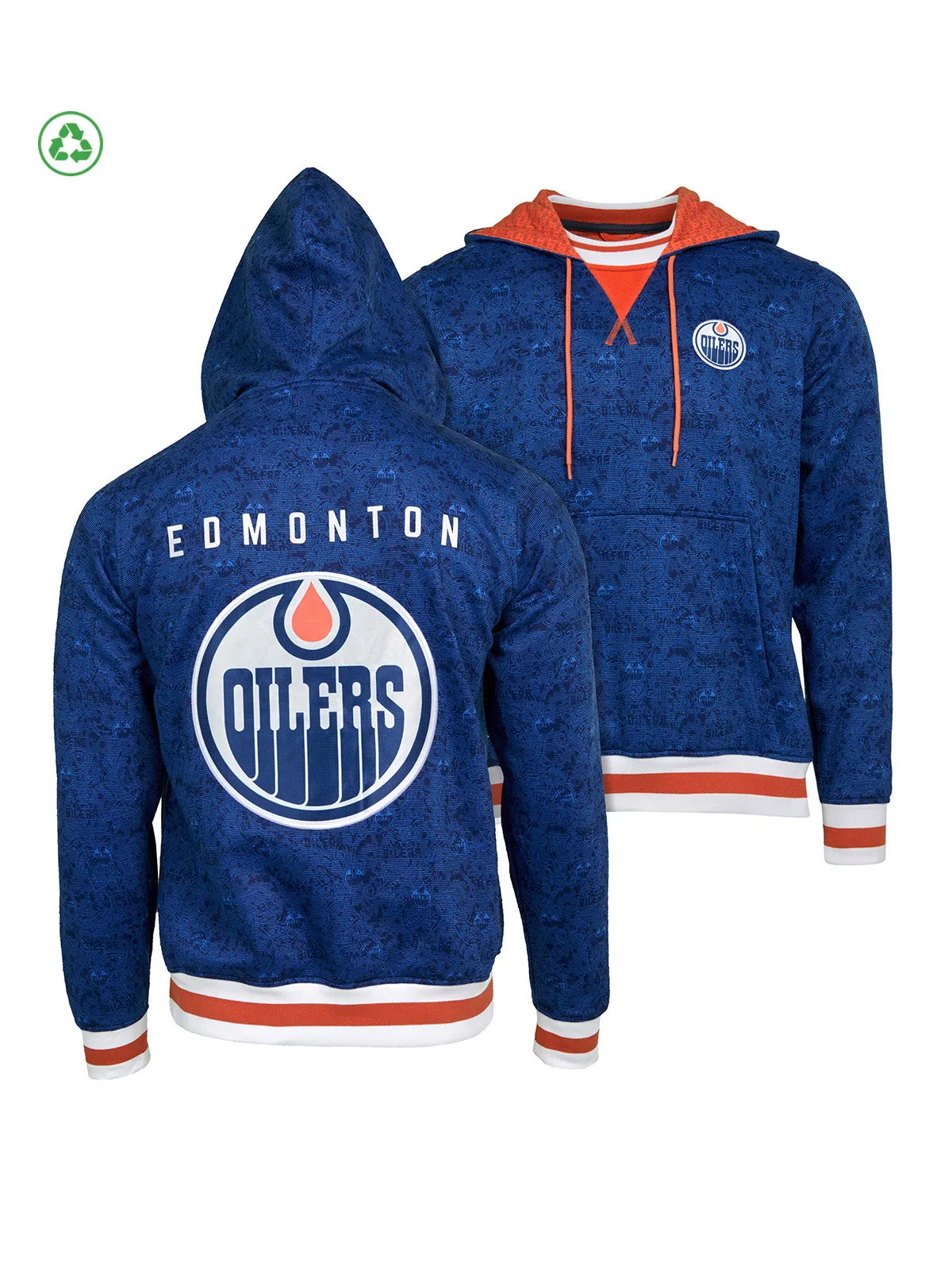 Edmonton Oilers Crew Neck Hoodie