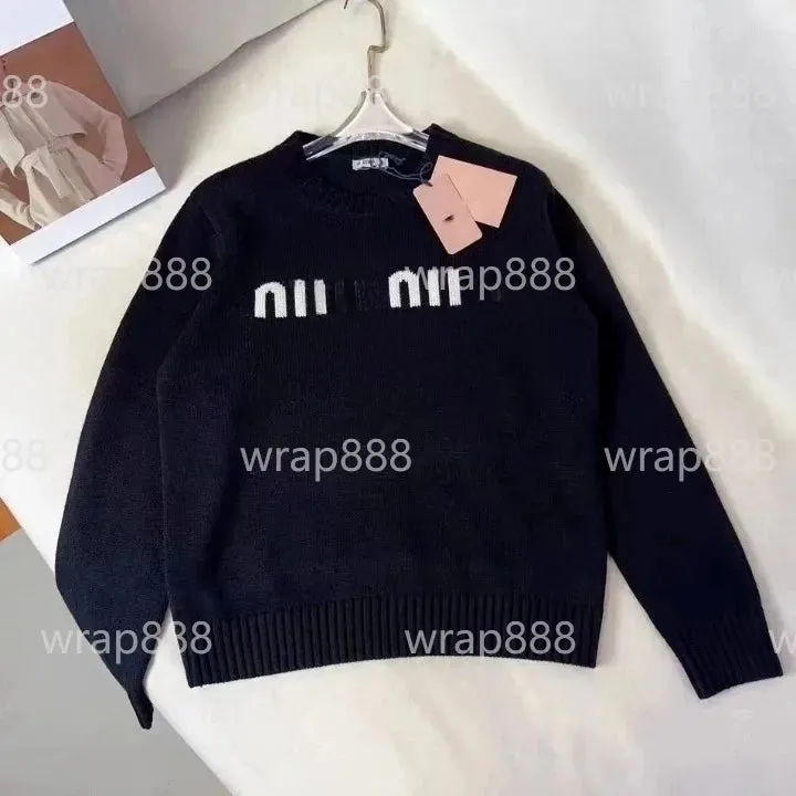 Fashion Designer Women's Sweater  Winter P Knitted Woolen Sweater Women's Versatile Casual Cardigan Personalized Party Clothing Warm and Sexy Girls' Clothing