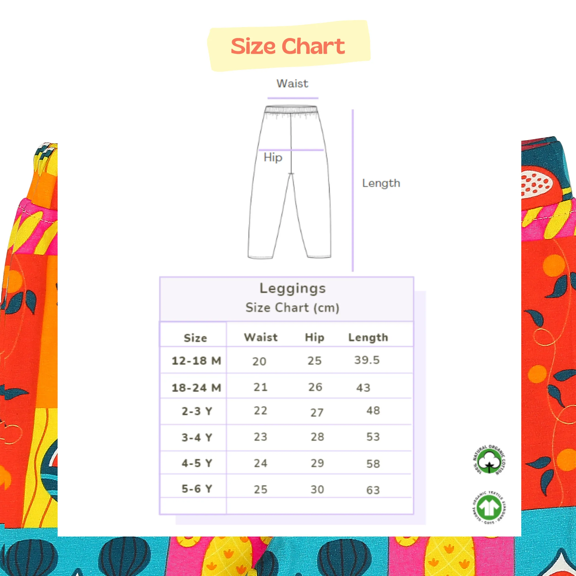 Girl Leggings - Mixed Fruit