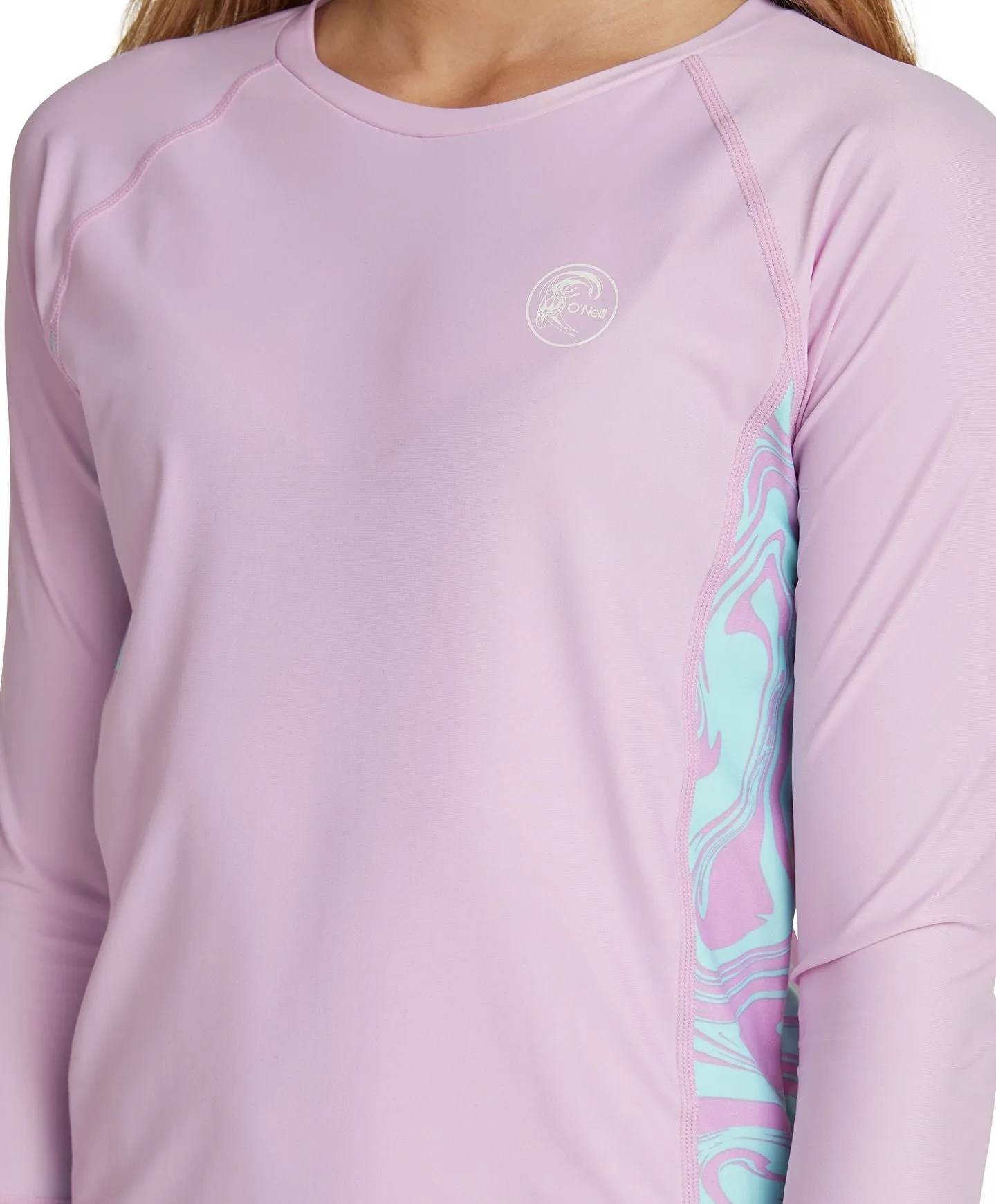 Girl's Bahia Long Sleeve Rash Tee - Pink Purple