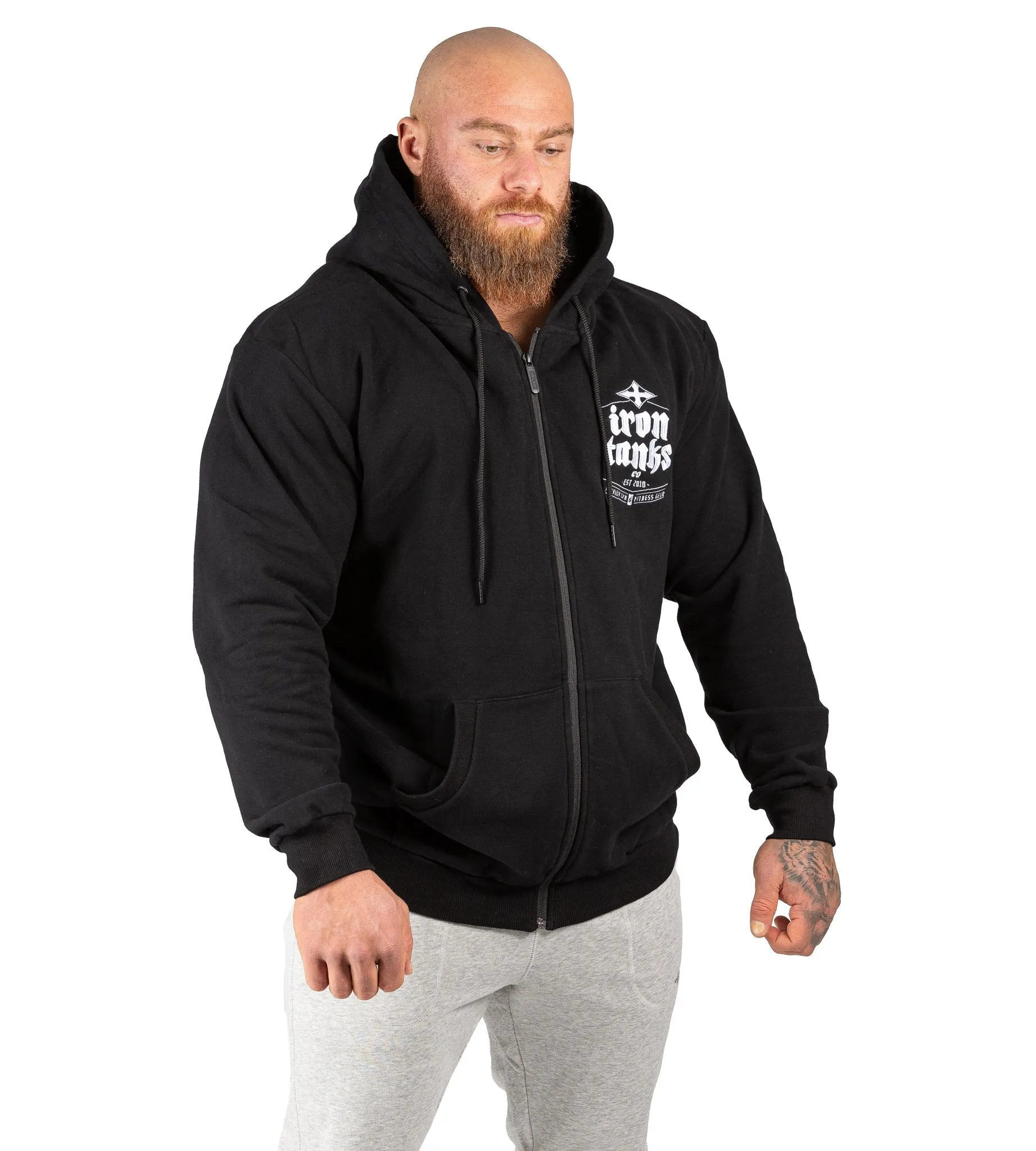 Hulk Zipper Hoodie III - Black