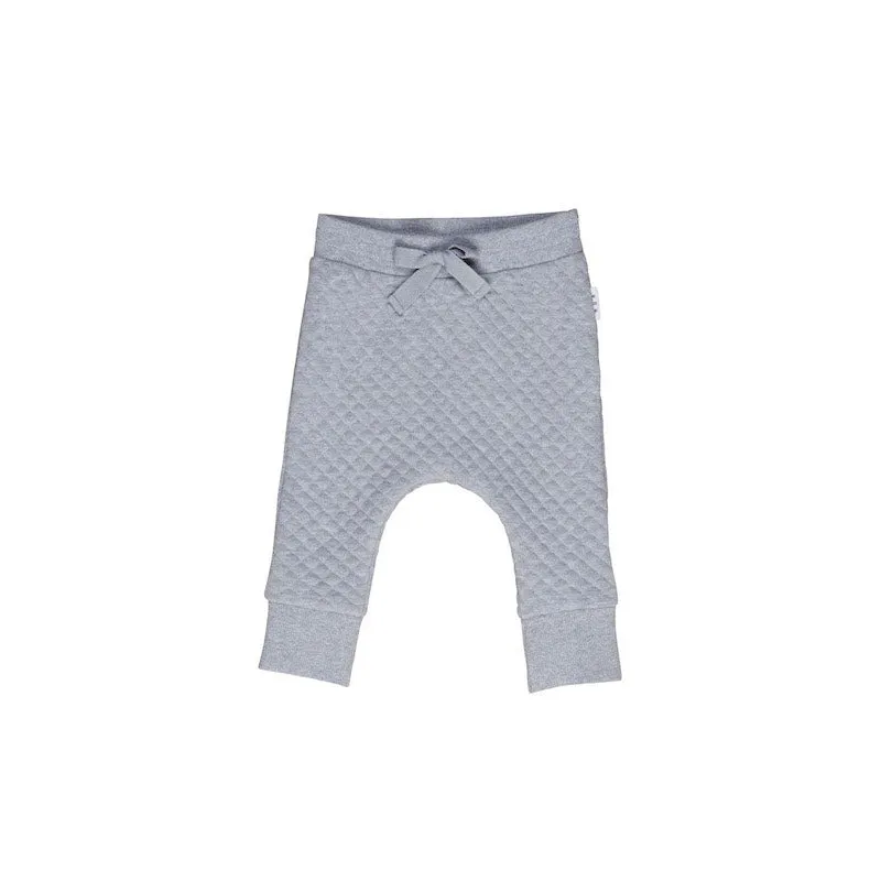 Huxbaby Grey Marle Stitch Drop Crotch Pant