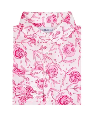 Kids' Linen Shirt POMEGRANATE