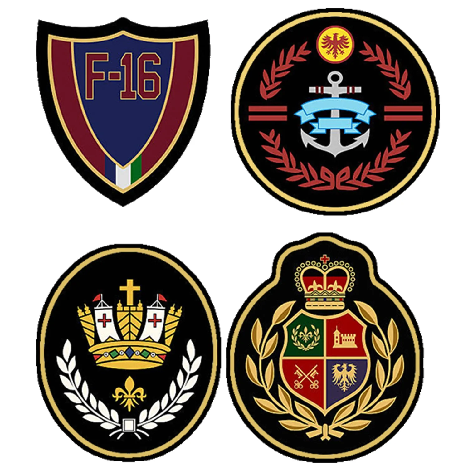 Lazychunks Unique Printed F-16 Badge Patches | New Clothing Accessories for Enhance The Beauty Like Royal Look of T-Shirt,Jackets,Bags,Caps,etc.