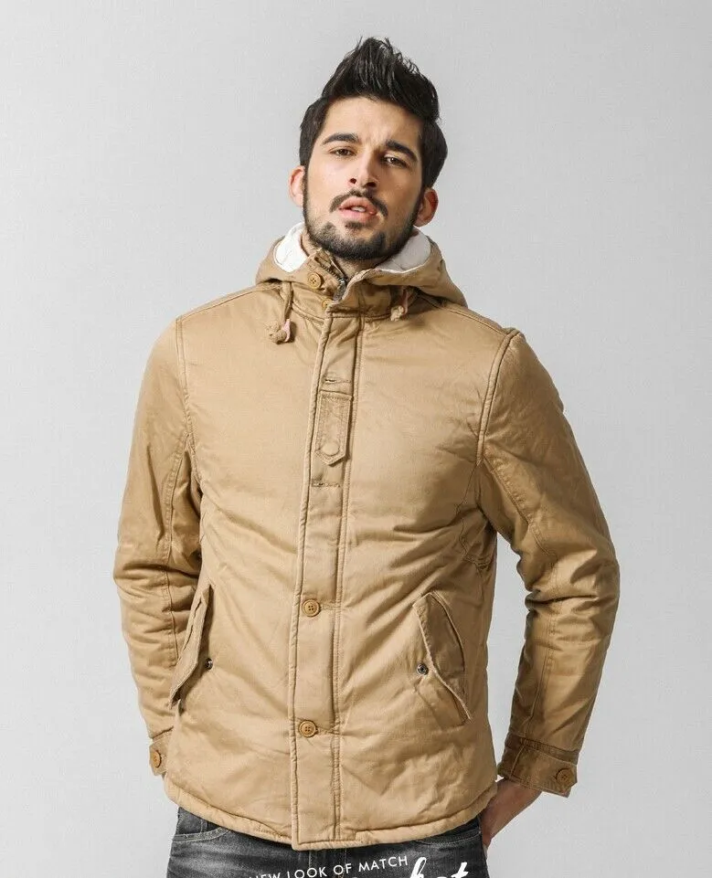 Match Men's Jacket Outwear Hooded Parka Coats #G1110