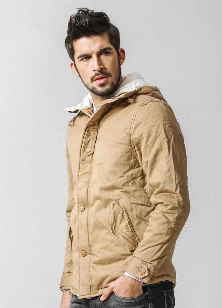 Match Men's Jacket Outwear Hooded Parka Coats #G1110