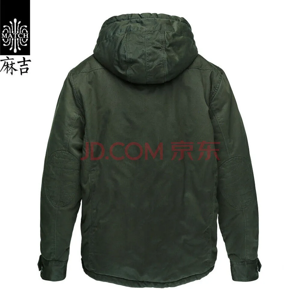 Match Men's Jacket Outwear Hooded Parka Coats #G1110