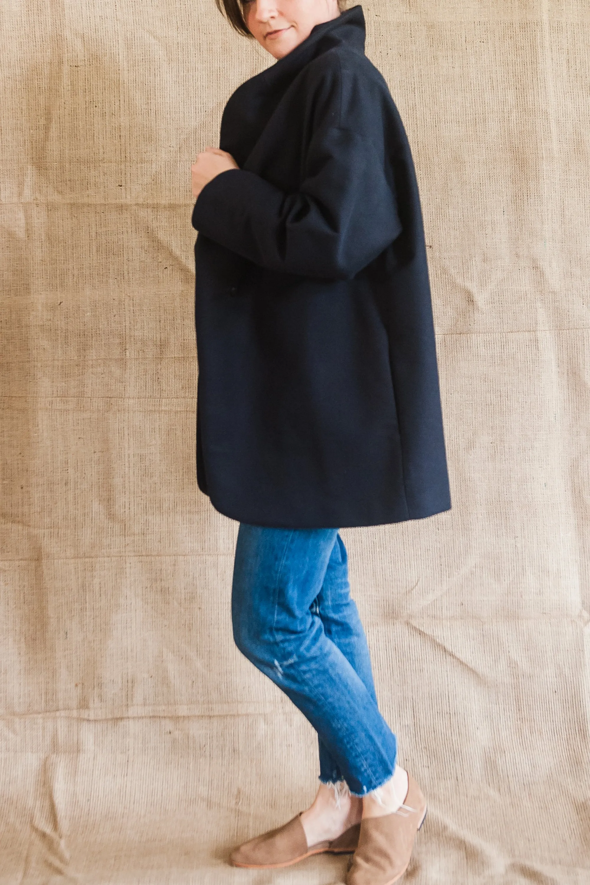 Moyo Navy Coat