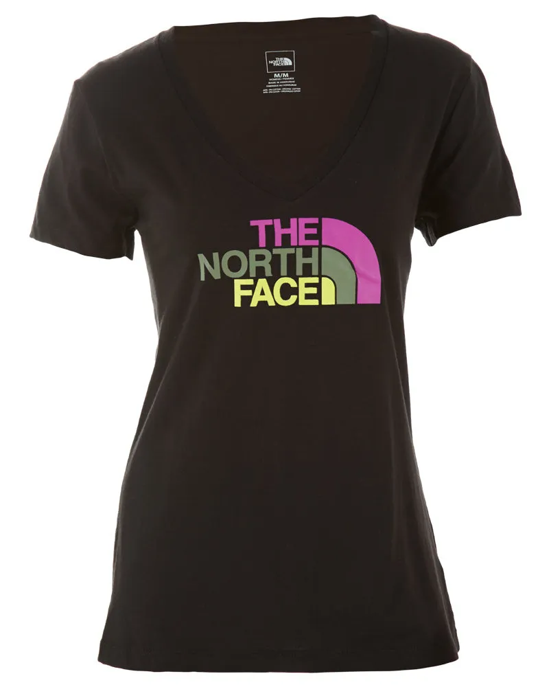 North Face Multi Half Dome V-Neck Tee Womens Style # A8U7