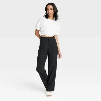 Open Box - Women's High-Rise Straight Trousers - A New Day