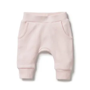 Organic Cotton Quilted Pant | Pink