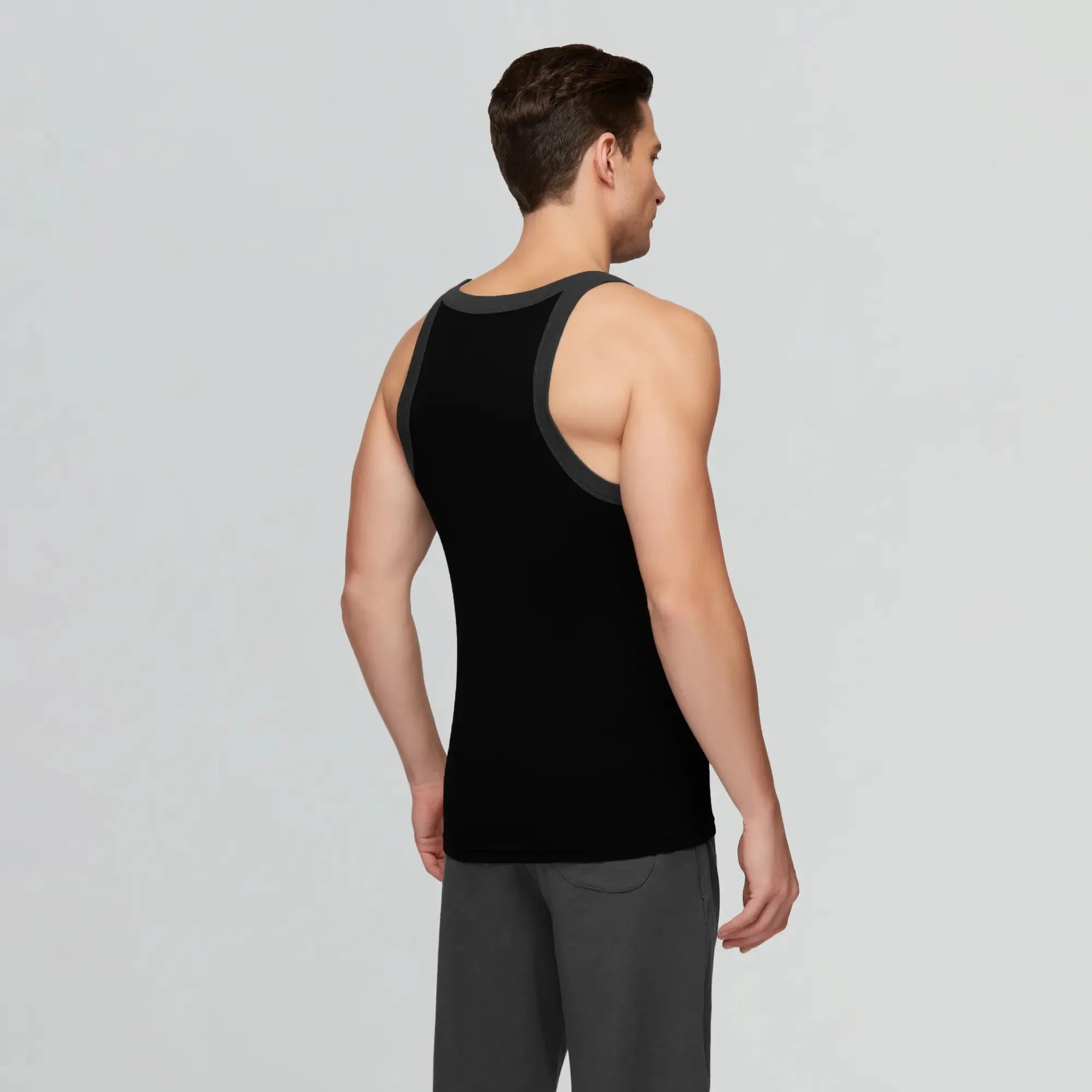 Pace Square Neck Vest Black Knight