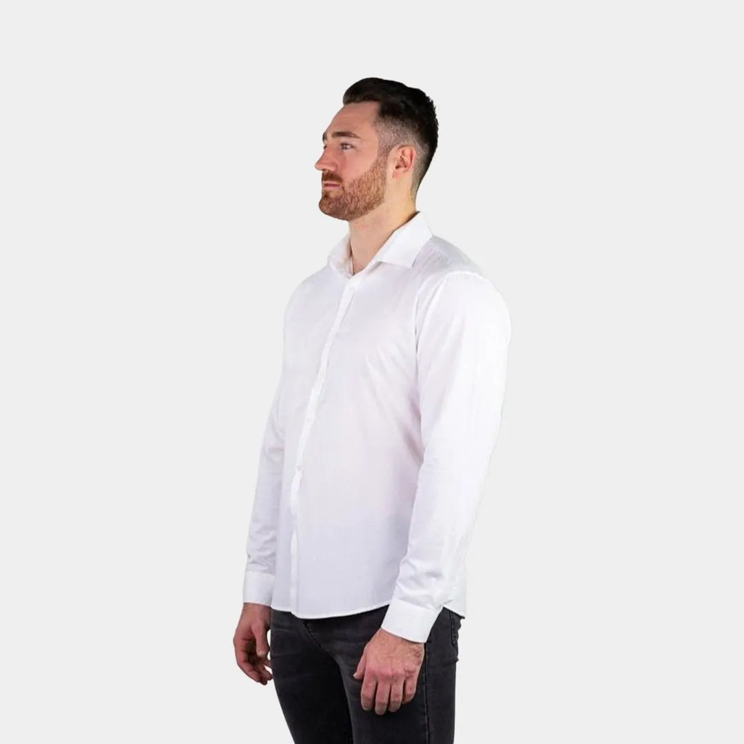 Performance Bamboo Dress Shirt - White