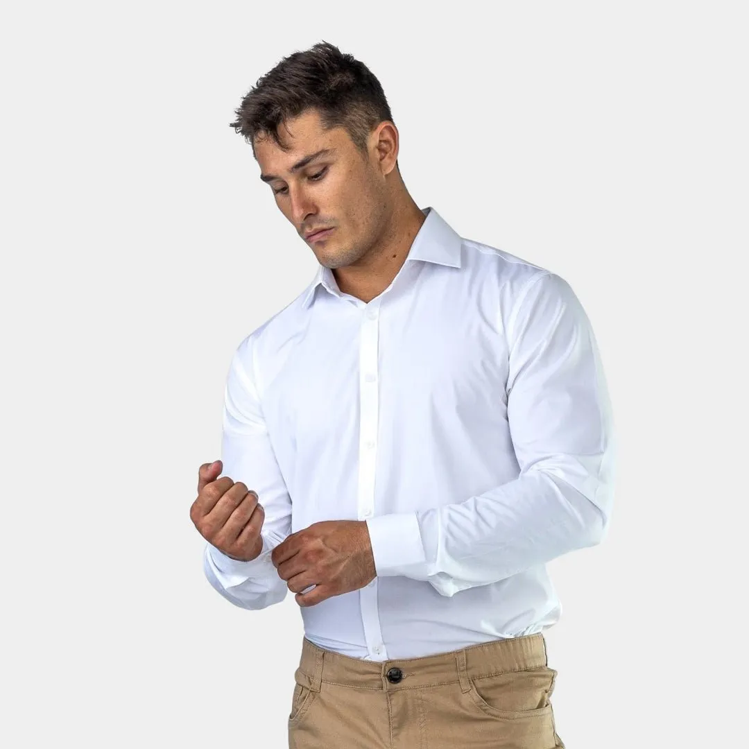 Performance Bamboo Dress Shirt - White