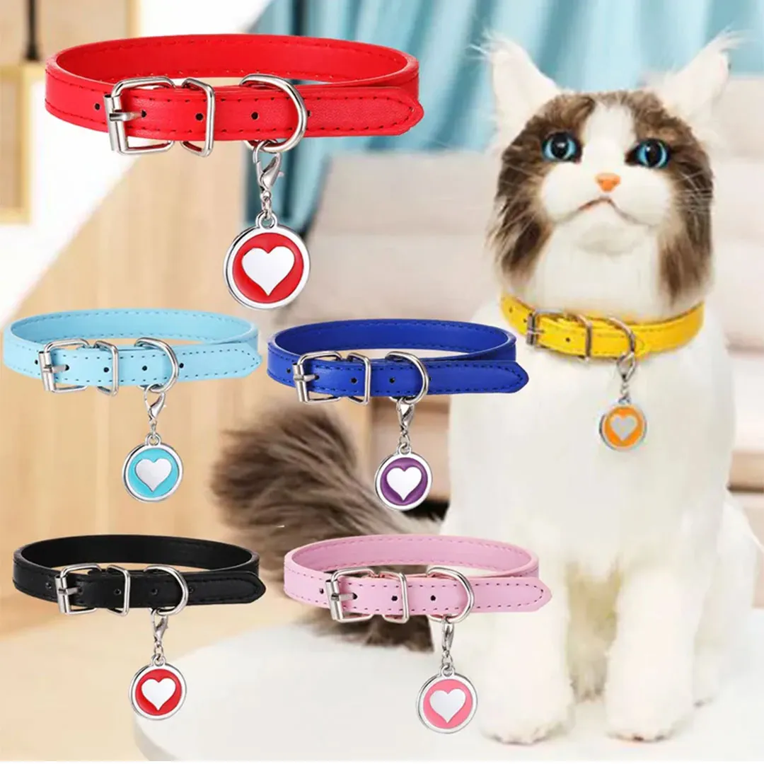 PetAffairs Customizable Pet Collar with Personalized Nameplate