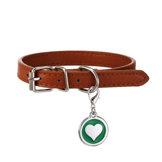 PetAffairs Customizable Pet Collar with Personalized Nameplate