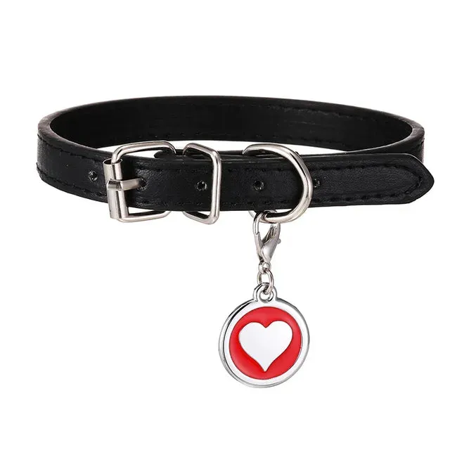 PetAffairs Customizable Pet Collar with Personalized Nameplate