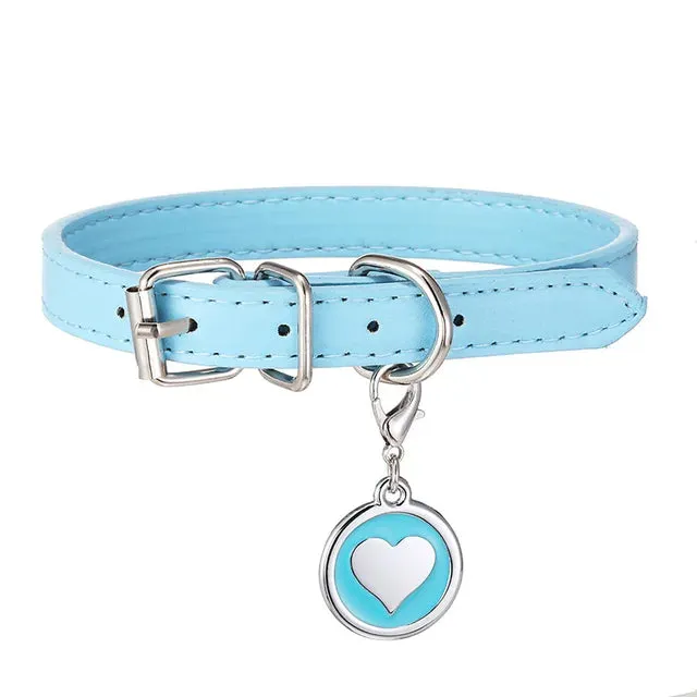 PetAffairs Customizable Pet Collar with Personalized Nameplate