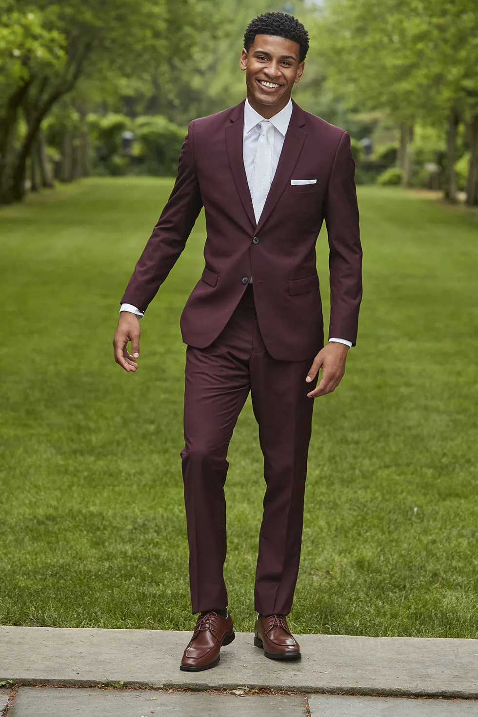 "Athens" Burgundy Suit Jacket (Separates)