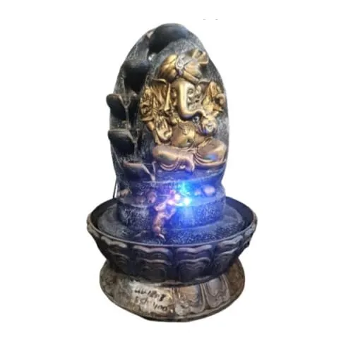 Sangam Homes Ganesh Water Fountain for Home Decor Indoor & Outdoor (15inch x 8inch).