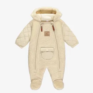 Souris Mini - Zip-Up Sherpa   Plush Bundler - Cream