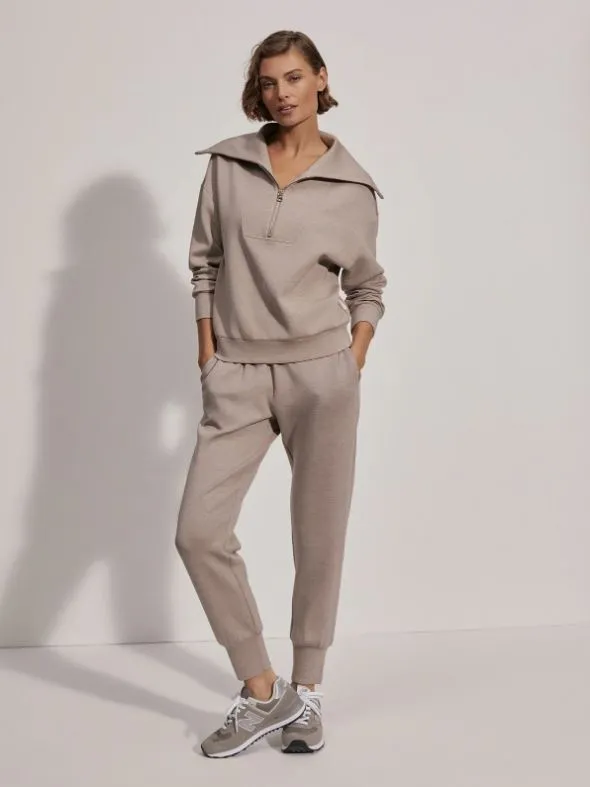 The Slim Cuff Pant 27.5 Taupe Marl