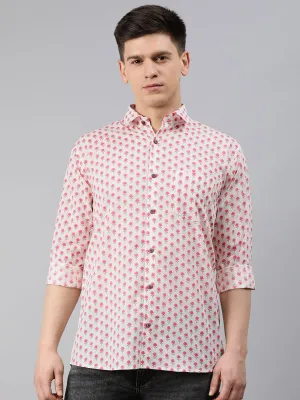 White Cotton Full Sleeves Shirts For Men-Mmf0222