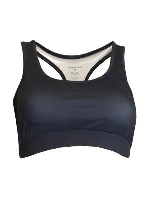 Women's Black Metallic Sport's Bra