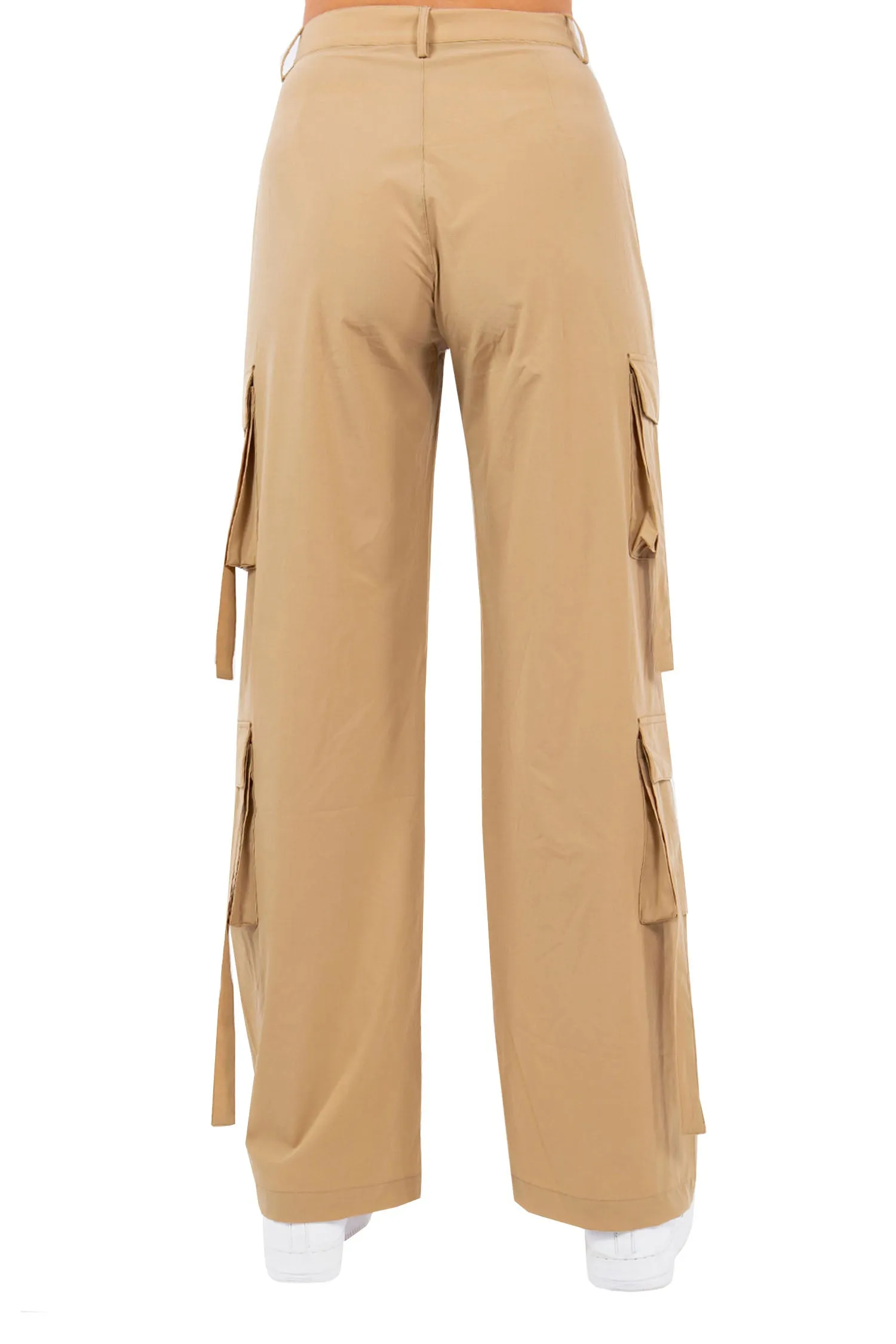 Women's Essential Multi Pocket Nylon Straight Pants